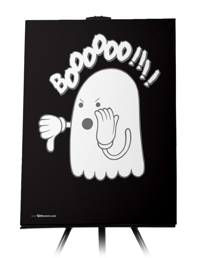 Boo or Booing Funny Ghost Canvas