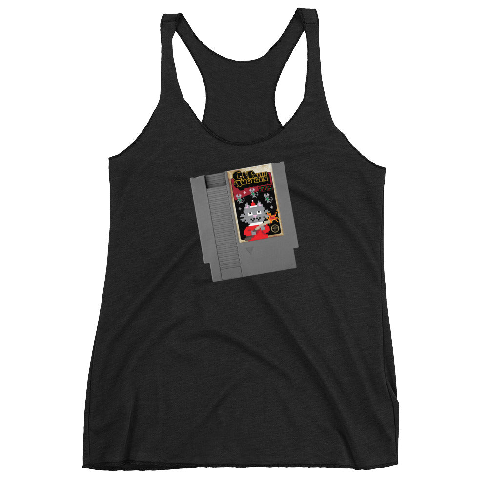 Cat Nitendo: Holiday Edition Women's Racer-back Tank-top