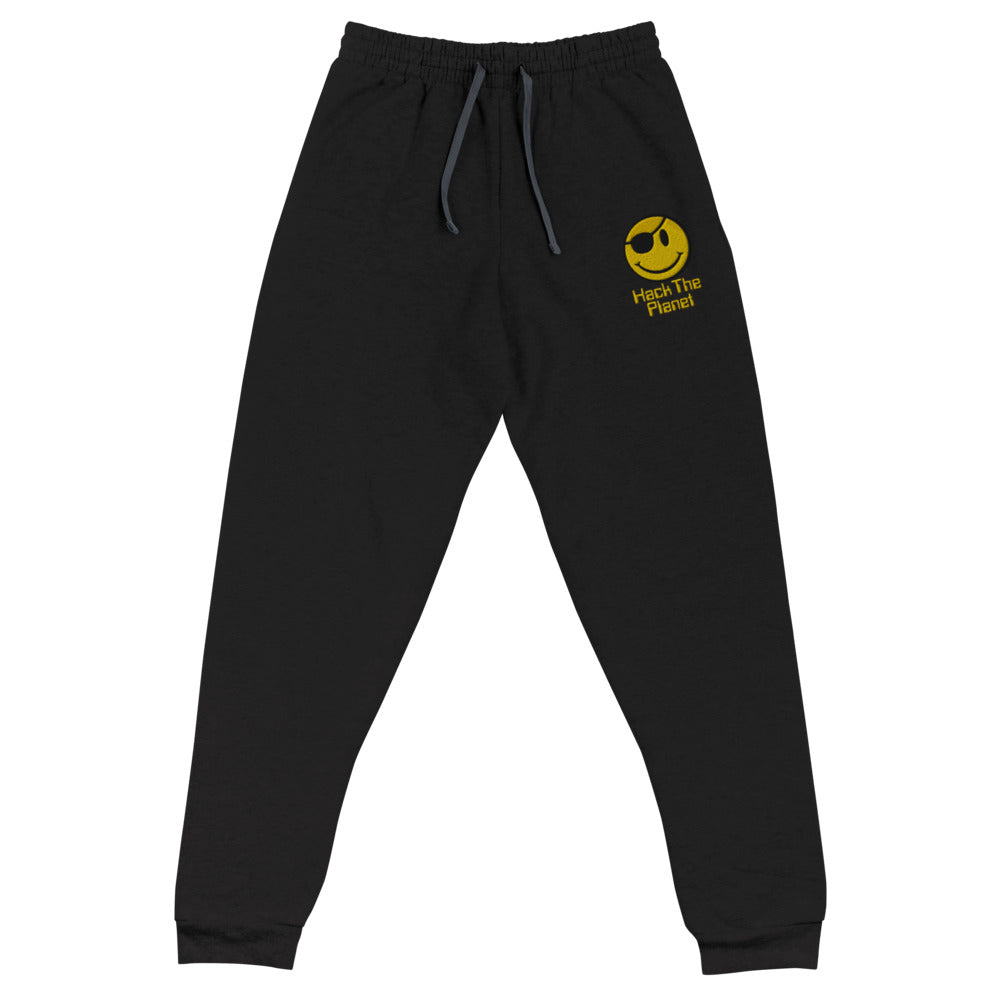 Hack The Planet - Unisex Embroidered Sweatpants  Sexy Hackers Clothing Inc.
