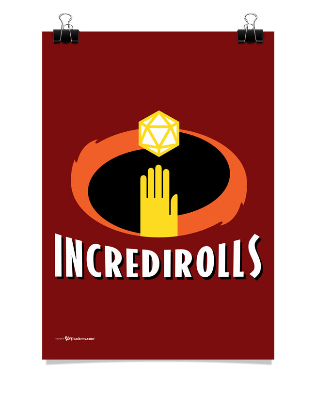 Incredirolls RPG Parody Poster