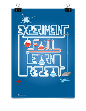 Poster - Experiment. Fail. Learn. Repeat.  - 1
