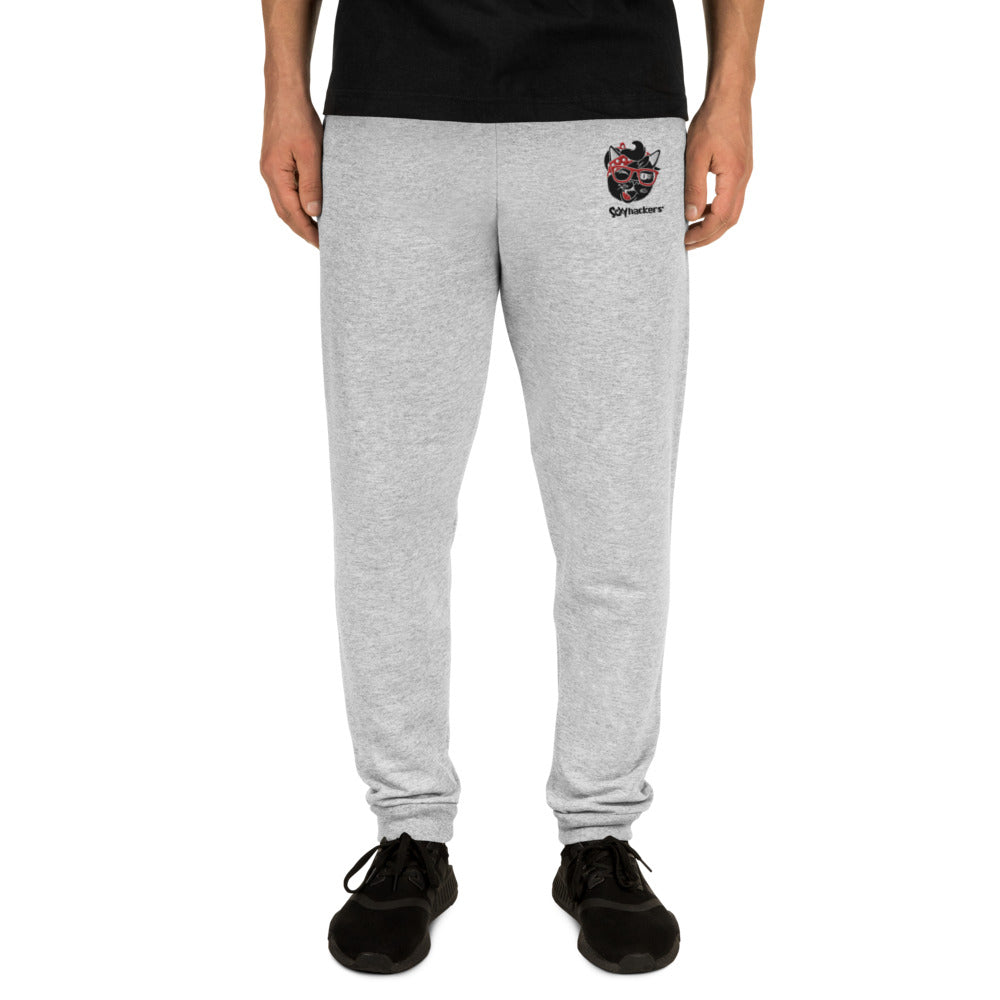 Embroidery Gray Sexy Hackers Logo Unisex Sweatpants Sexy Hackers Clothing Inc