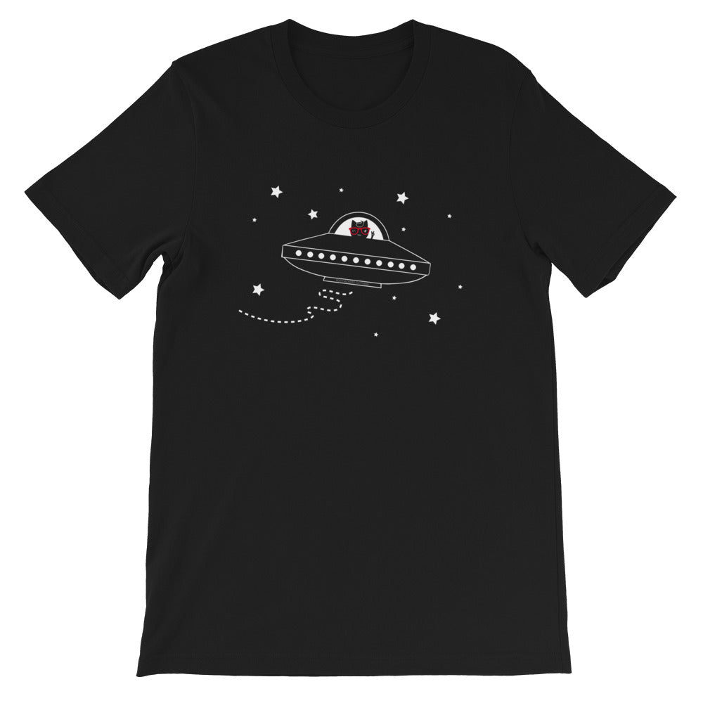Space Ship Kitty Unisex T-shirt