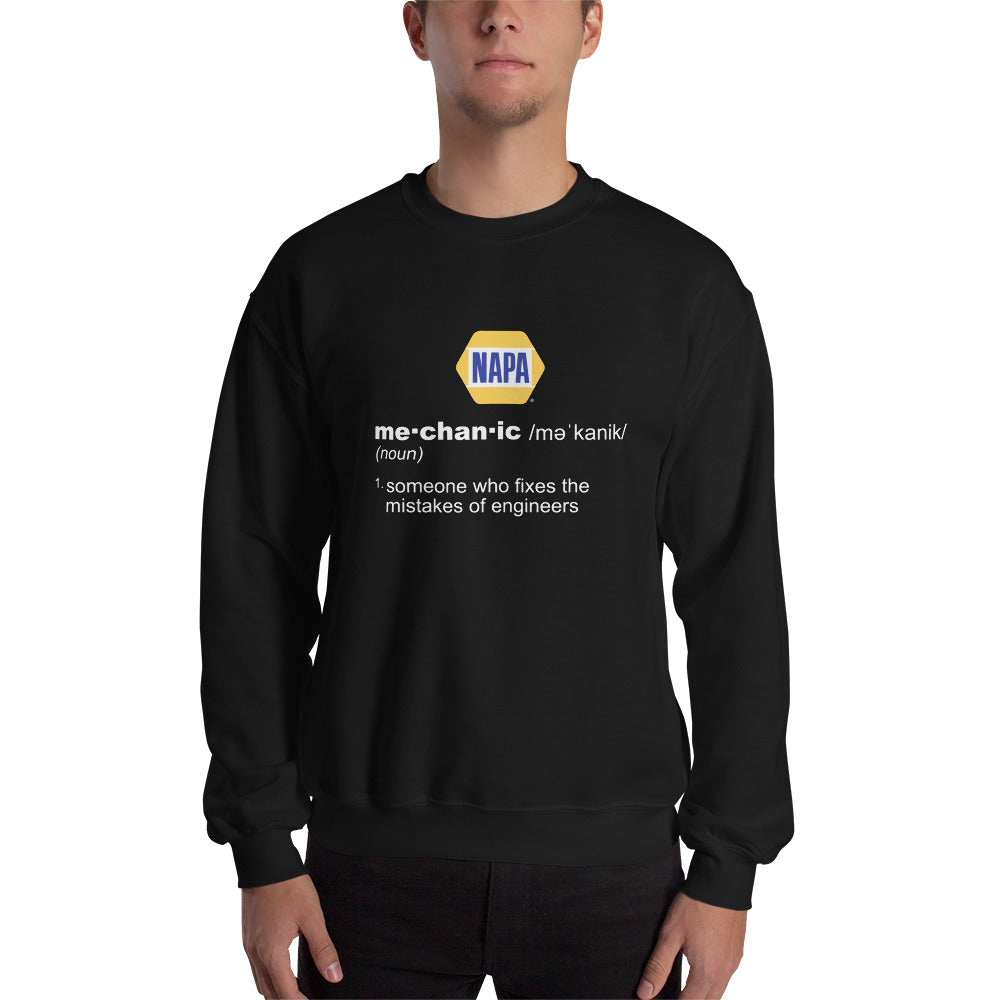 Mechanic Definition Unisex Sweatshirts