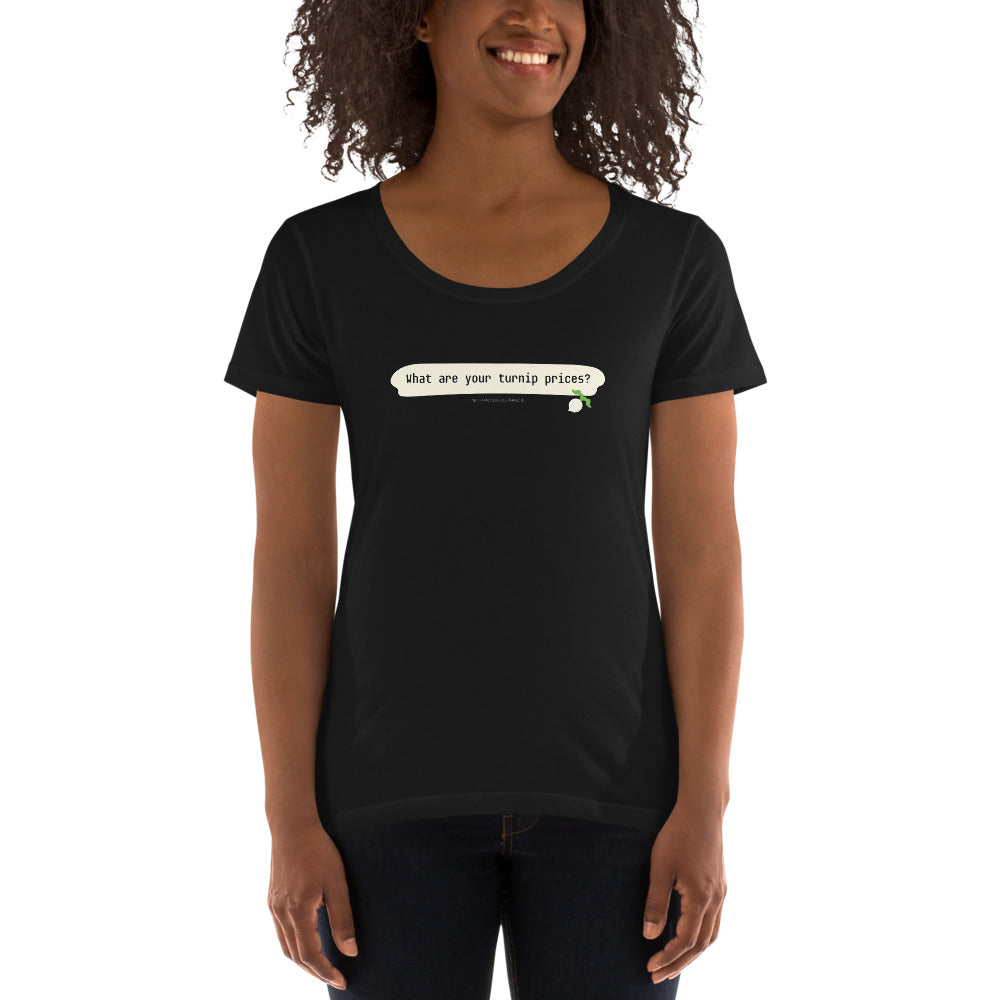 Animal Crossing - Turnip Prices Women's Scoopneck T-shirt