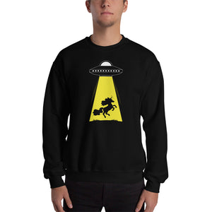 Unicorn Alien Abduction Unisex Sweatshirts
