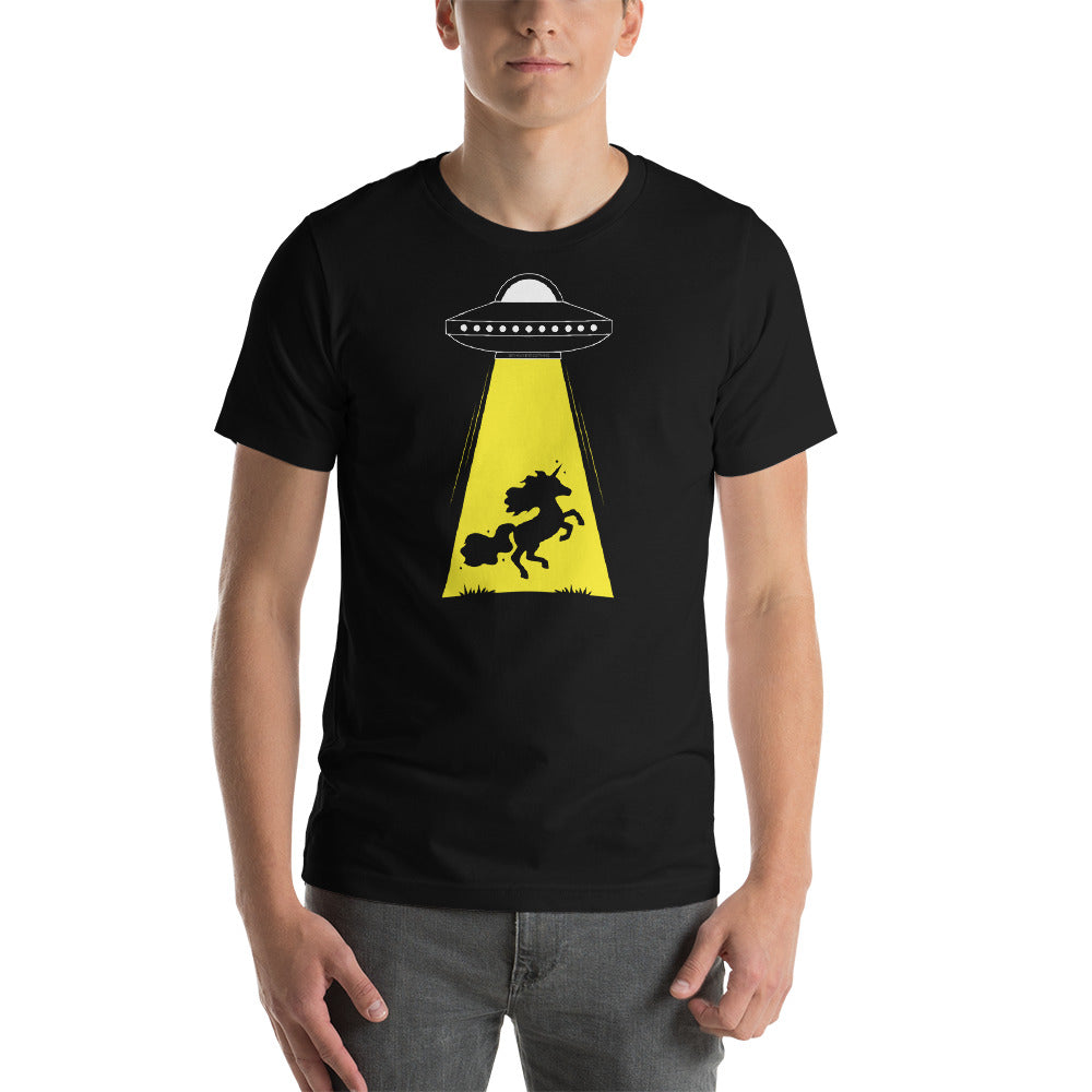 Unicorn Alien Abduction Unisex T-shirt