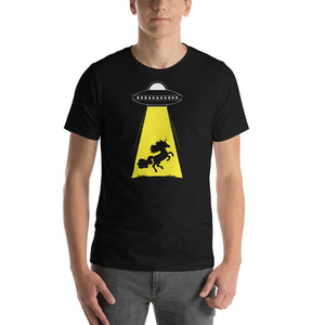 Unicorn Alien Abduction Unisex T-shirt