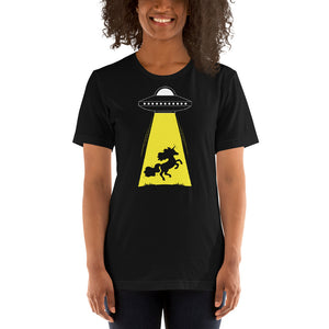Unicorn Alien Abduction Unisex T-shirt