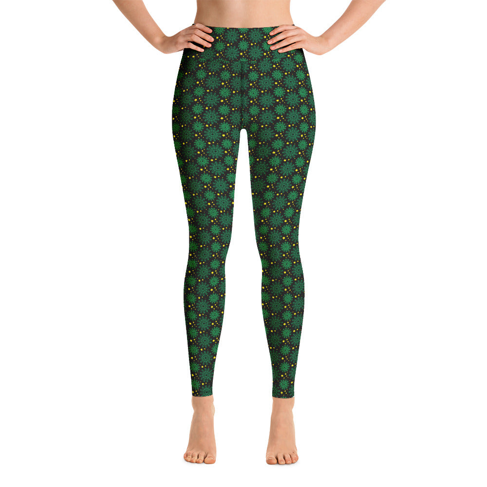 Alien Patterned Yoga Leggings