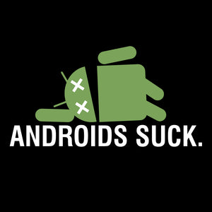 Androids Suck Pom Pom Knit Cap