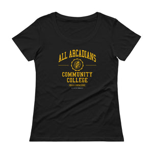 All Arcadians Community College Women's Scoopneck T-shirt