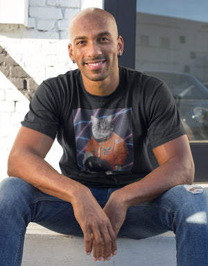 Astro Cat III '80s Retro Funny Unisex T-Shirt