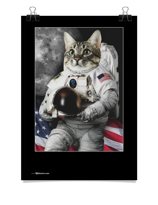 Astro Cat Poster
