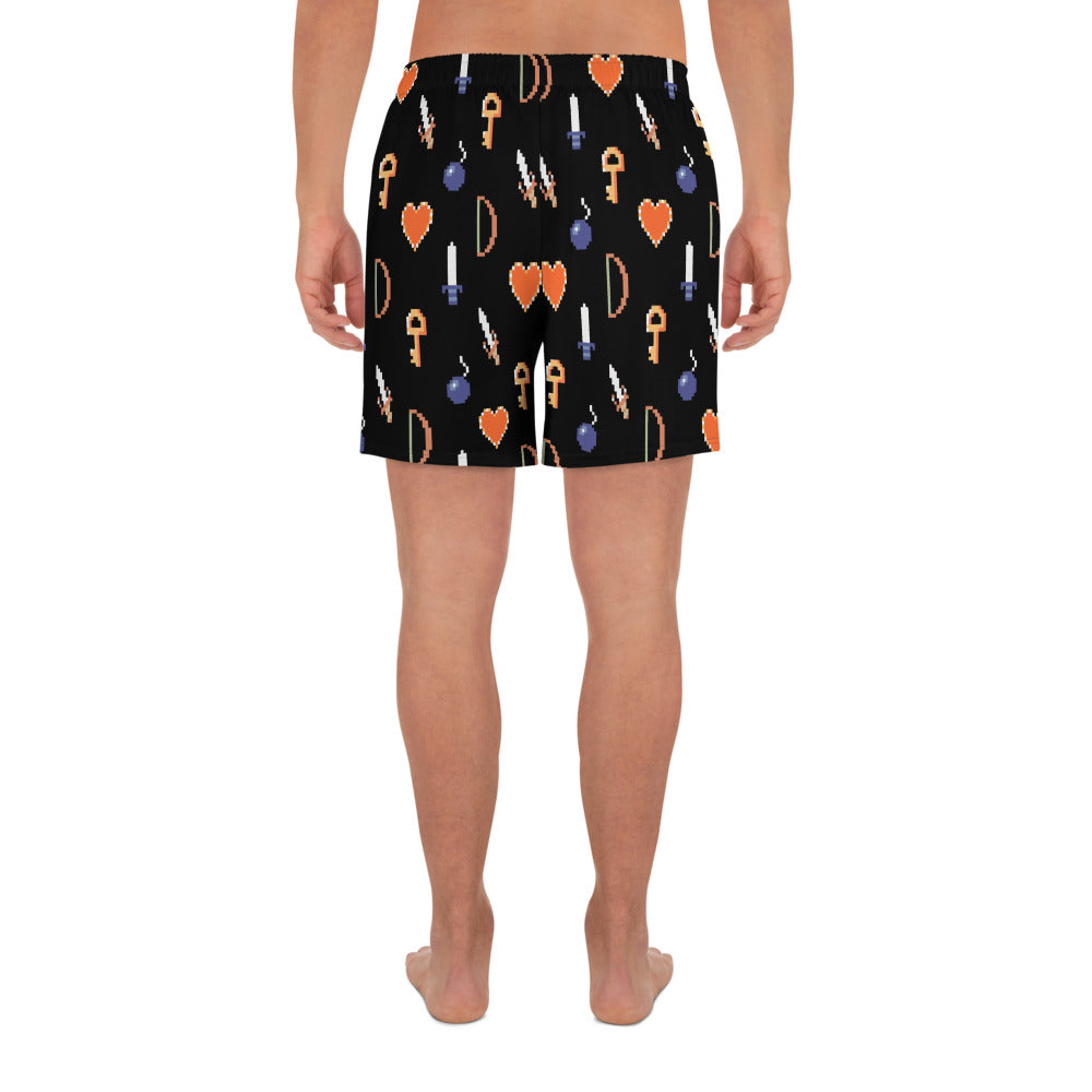 8-Bit Legend Weapons Men's Athletic Shorts