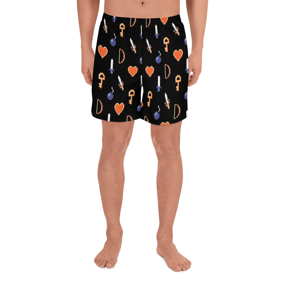 8-Bit Legend Weapons Men's Athletic Shorts