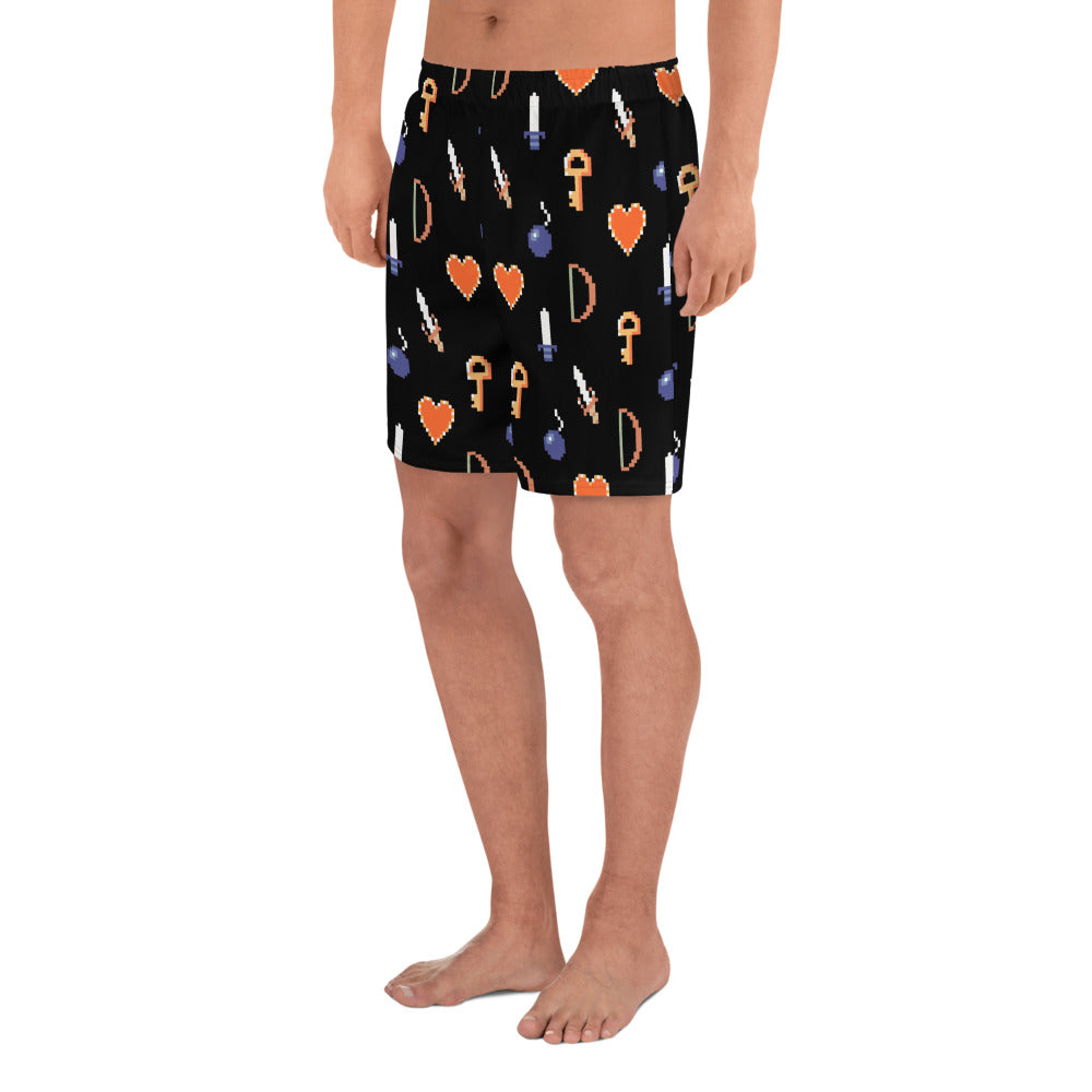 8-Bit Legend Weapons Men's Athletic Shorts