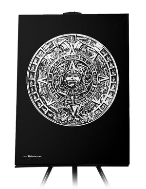 Canvas - Aztec Calendar  - 1
