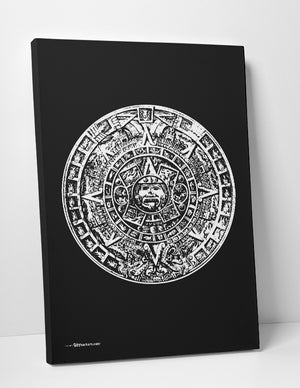 Canvas - Aztec Calendar  - 2