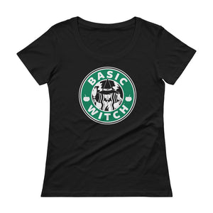 Basic Witch Brew Coffee Women's Scoopneck T-shirt
