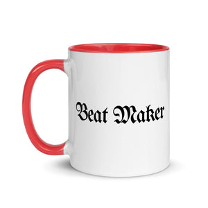 Beat Maker Coffee White Ceramic Mug with Color Inside
