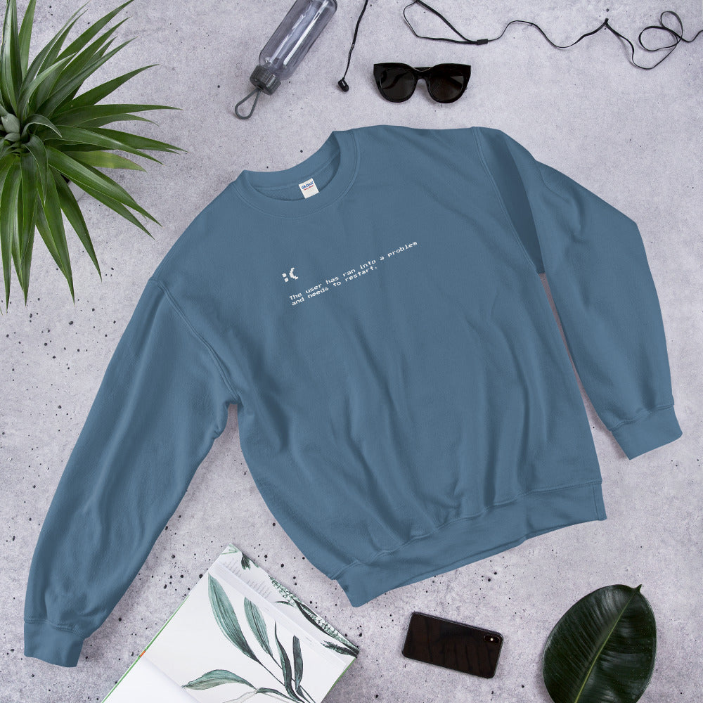 Blue Screen of Death Unisex Sweatshirts