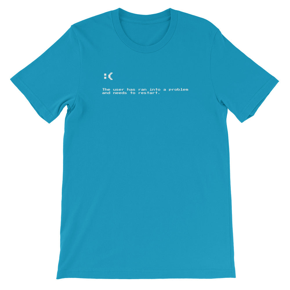 Blue Screen of Death Unisex T-shirt