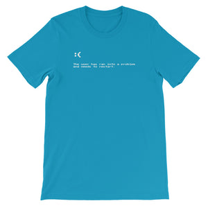 Blue screen of death sales shirt
