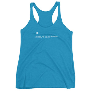 Blue Screen of Death Women's Racer-back Tank-top