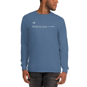 Blue Screen of Death Men's Long Sleeve