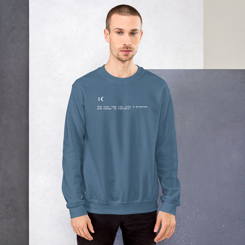 Blue Screen of Death Unisex Sweatshirts