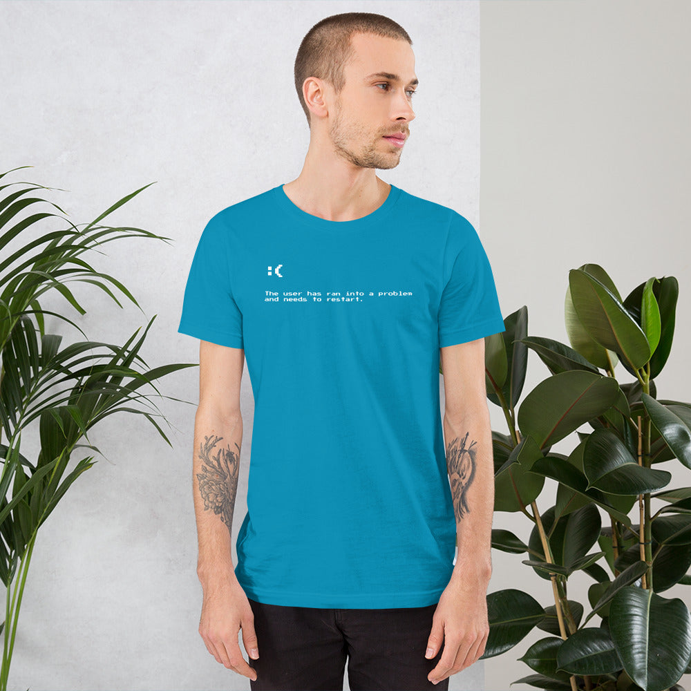 Blue Screen of Death Unisex T-shirt
