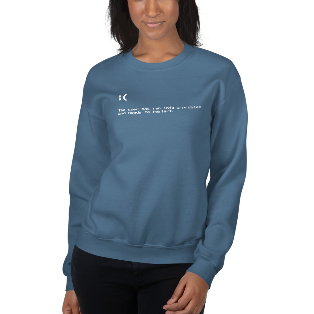Blue Screen of Death Unisex Sweatshirts