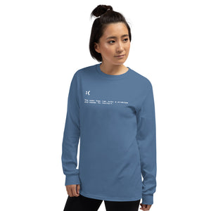 Blue Screen of Death Men's Long Sleeve