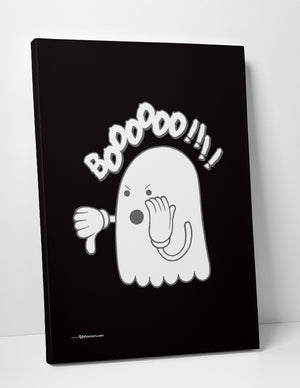 Boo or Booing Funny Ghost Canvas