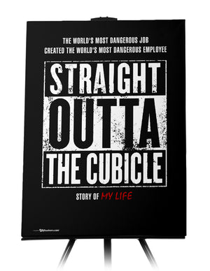 Canvas - Official Straight Outta The Cubical Artwork For NWA Members Living Outside of Compton California  - 1