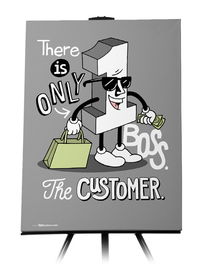 Canvas - There is only one boss. The customer.  - 1