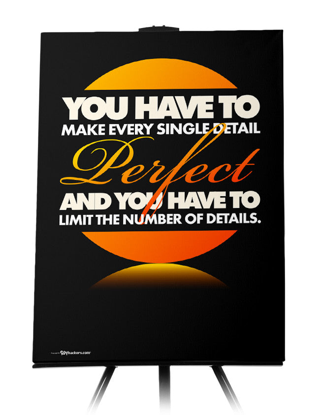 Canvas - You have to make every single detail perfect and you have to limit the number of details.  - 1