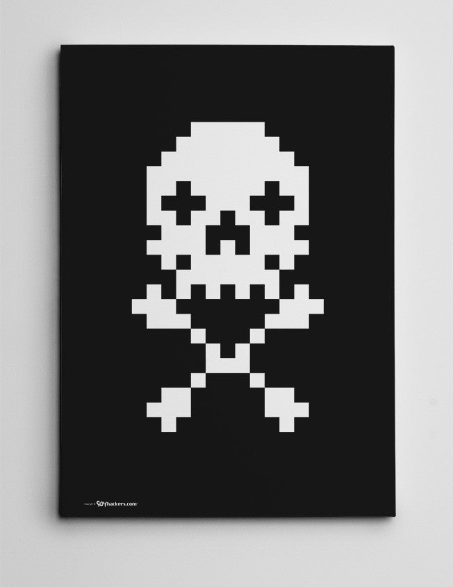 Canvas - 8 Bit Skull  - 2