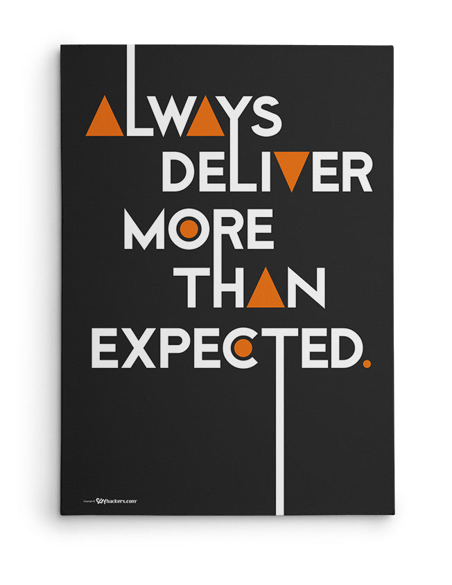 Canvas - Always deliver more than expected.  - 2