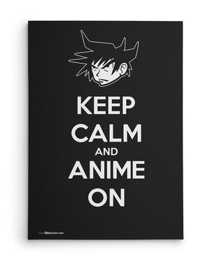 Canvas - Keep Calm And Anime On  - 2