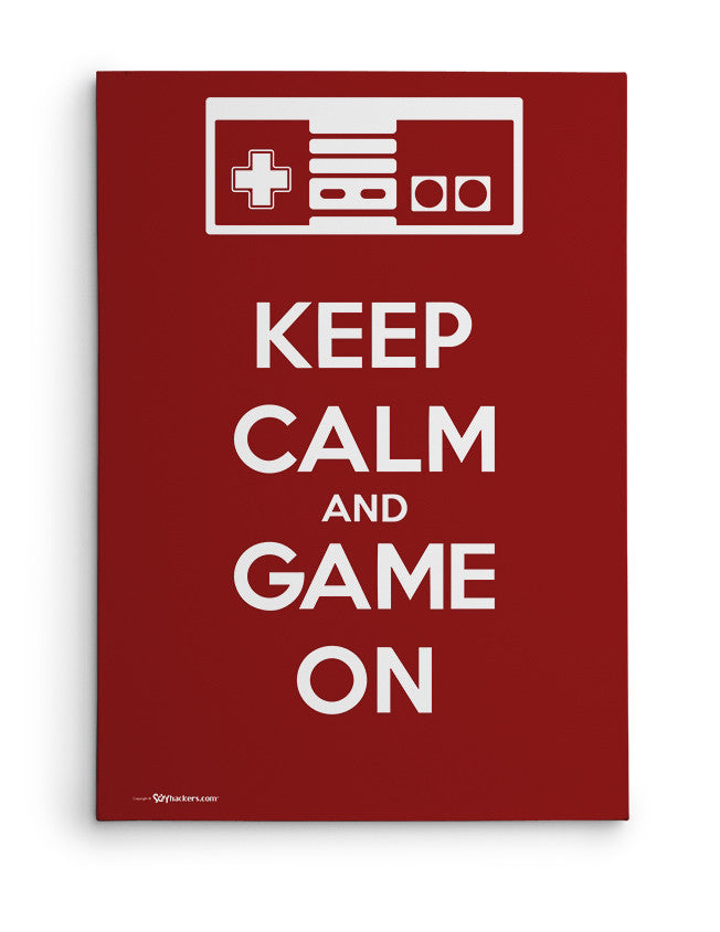 Canvas - Keep Calm and Game On  - 2