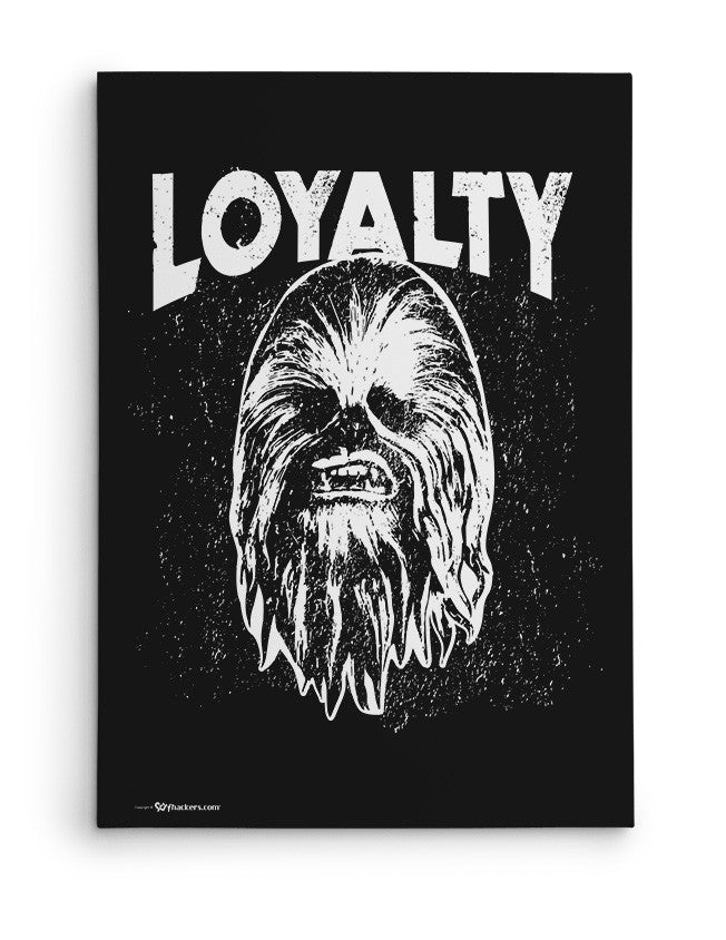 Canvas - Star Wars Force Awakens Loyalty Chewie Adult Canvas For Jedi Masters  - 2
