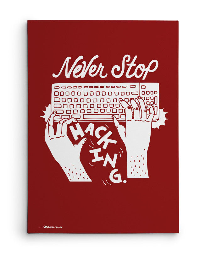 Canvas - Never stop hacking.  - 2