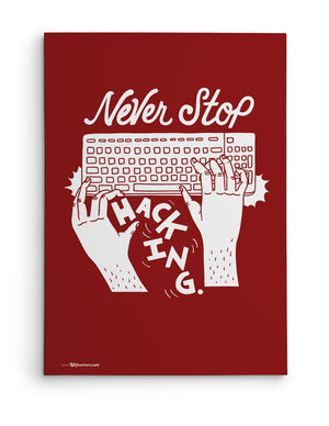 Canvas - Never stop hacking.  - 2