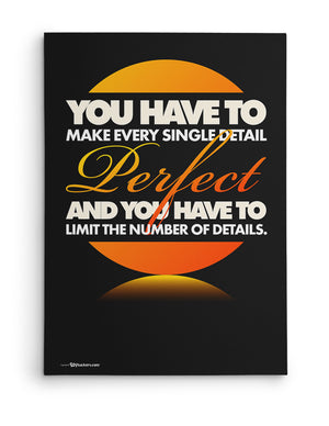 Canvas - You have to make every single detail perfect and you have to limit the number of details.  - 2