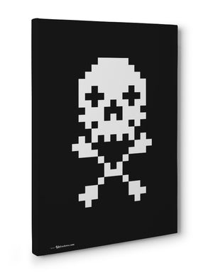 Canvas - 8 Bit Skull  - 3