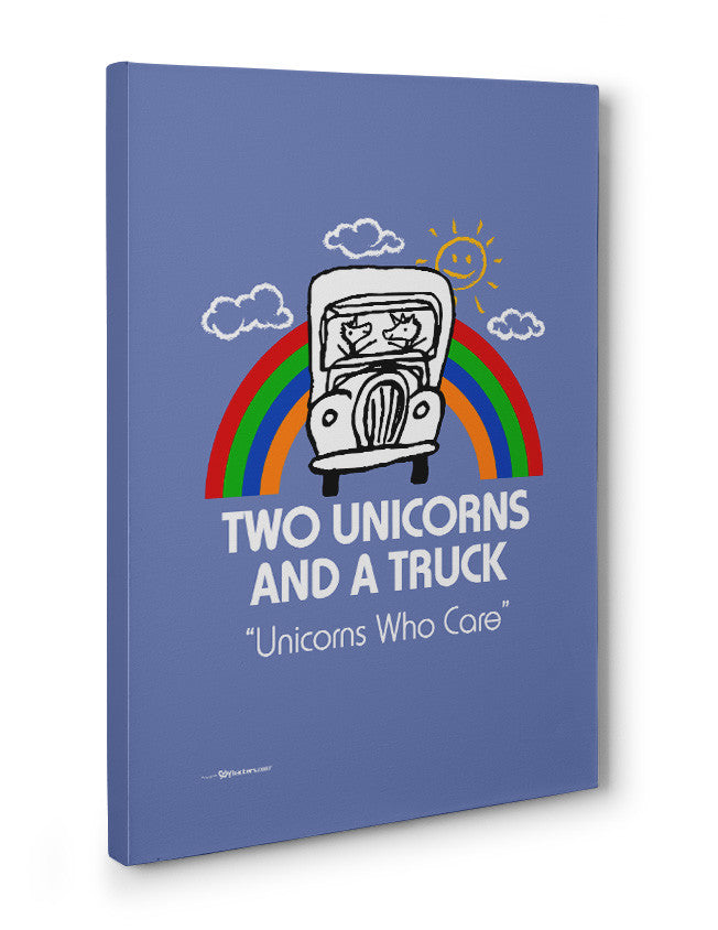 Canvas - Two Unicorns and A Truck  - 3