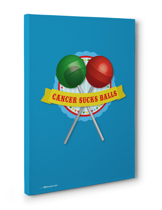 Canvas - Cancer Sucks Balls  - 3