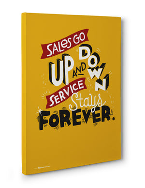 Canvas - Sales go up and down, service stays forever.  - 3